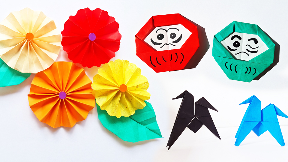 Origami décorations de saison